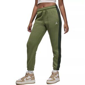 Jordan Women's Brooklyn Fleece Pants (Olive Green)